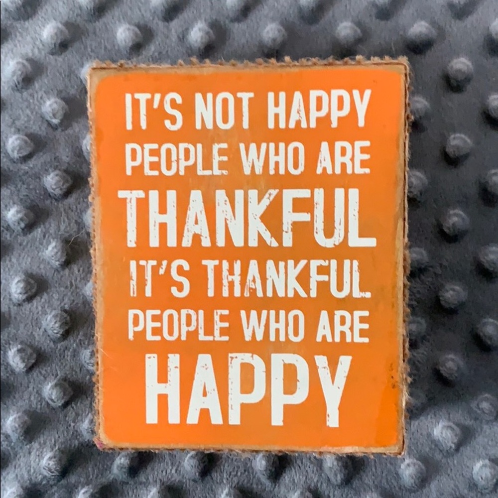 Thanksgiving Box Sign